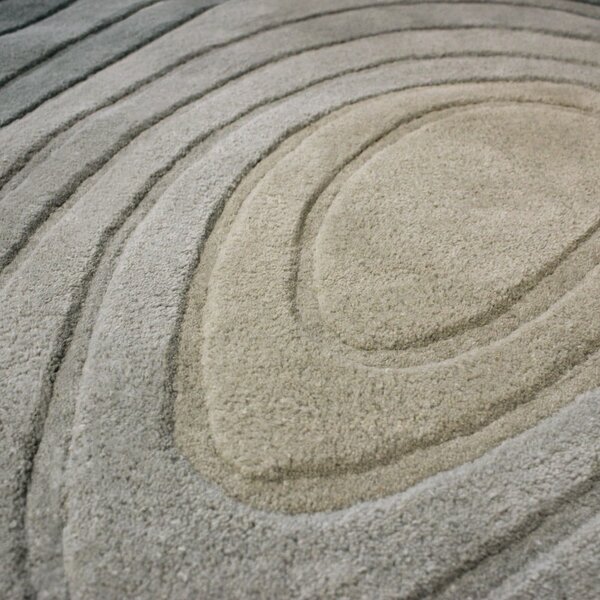 Tappeto blu in lana 160x230 cm Puddle Ombre Wool - Flair Rugs