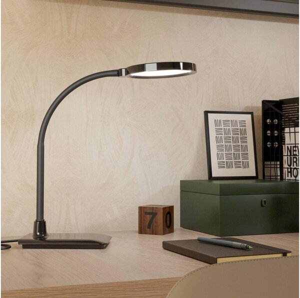 Eglo 902175 - Lampada da tavolo dimmerabile a LED LAURO LED/5,5W/230V 2700/4000/6500K nera