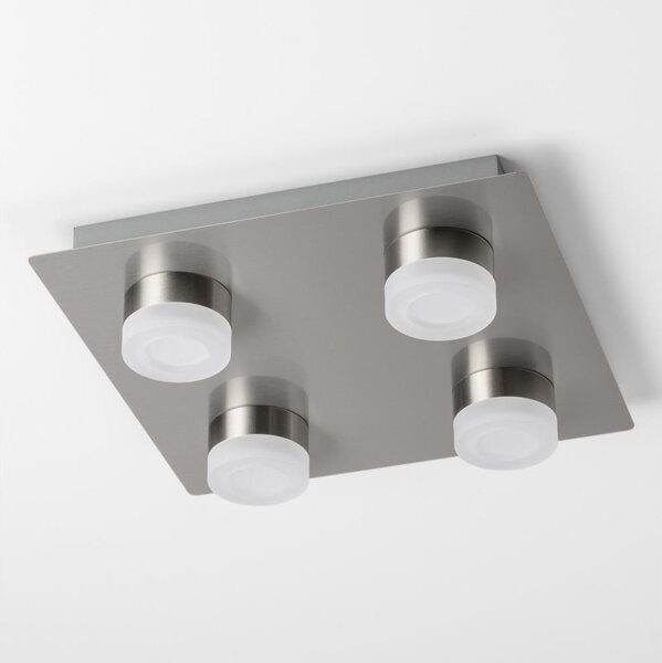 Plafoniera LED 4xLED/4W/230V cromo opaco
