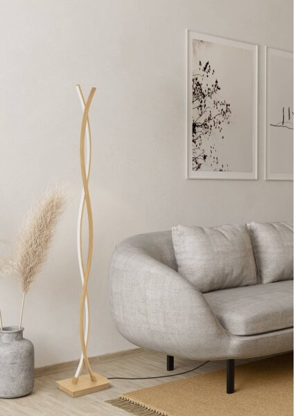 Eglo 901107 - Lampada da terra LED LASANA LED/36W/230V dorata