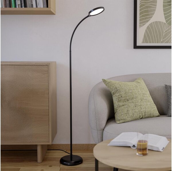 Eglo 902176 - Lampada da terra LED dimmerabile LAURO LED/5,5W/230V 2700/4000/6500K nera