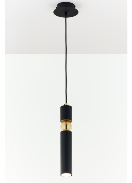Jupiter 2003 - Lampadario a sospensione con filo ALAS 1xGU10/10W/230V nero/oro