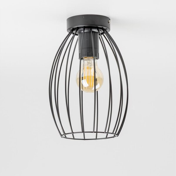 Plafoniera LED 1xE27/6,5W/230V nera