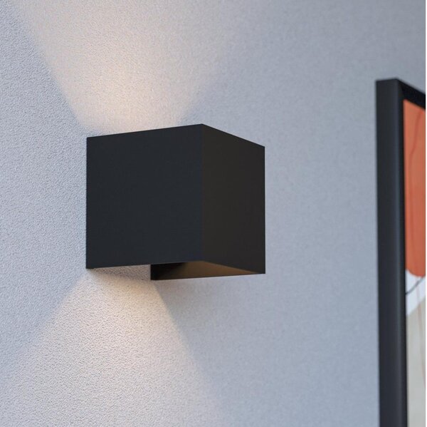 Eglo 74115-LED Lampada da parete/soffitto per esterni con sensore RINCINE LED/2,2W/5V IP44 nero