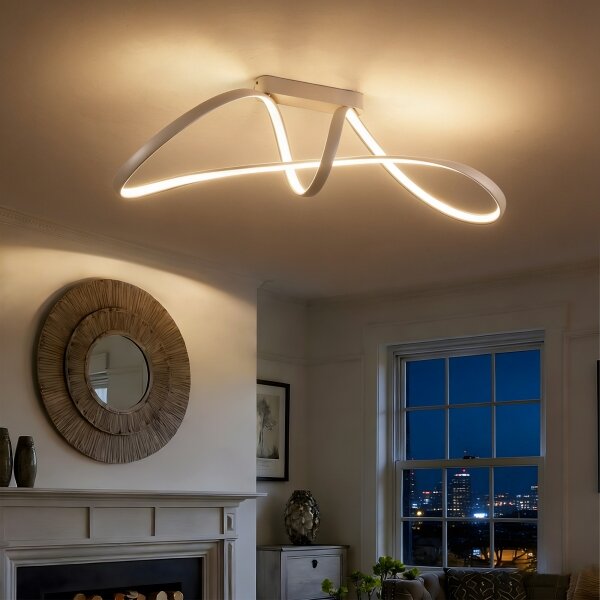Brilagi-LED Plafoniera dimmerabile TWISTER LED/60W/230V 3000-6000K beige + telecomando