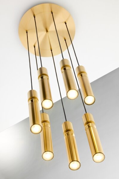 Jupiter 2021 - Lampadario a sospensione con filo ALAS 7xGU10/10W/230V oro