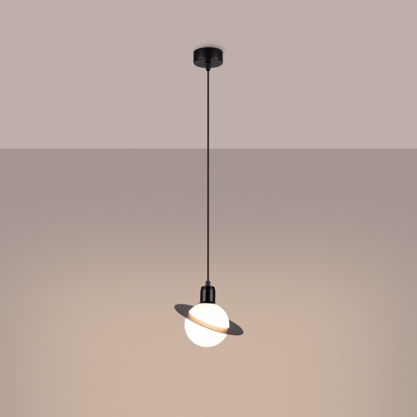 Sollux SL.1358 - Lampadario a sospensione con filo HYPERION 1xG9/8W/230V nero