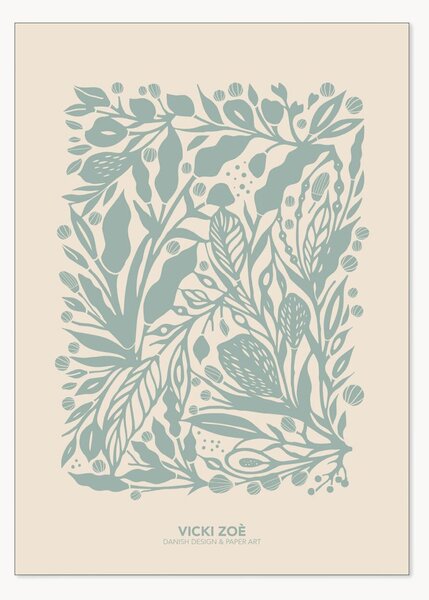 Stampa digitale incorniciata Soft Green Garden