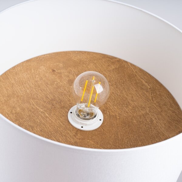 Sollux SL.1393 - Plafoniera TELESTO 1xE27/15W/230V diametro 35 cm bianco/beige