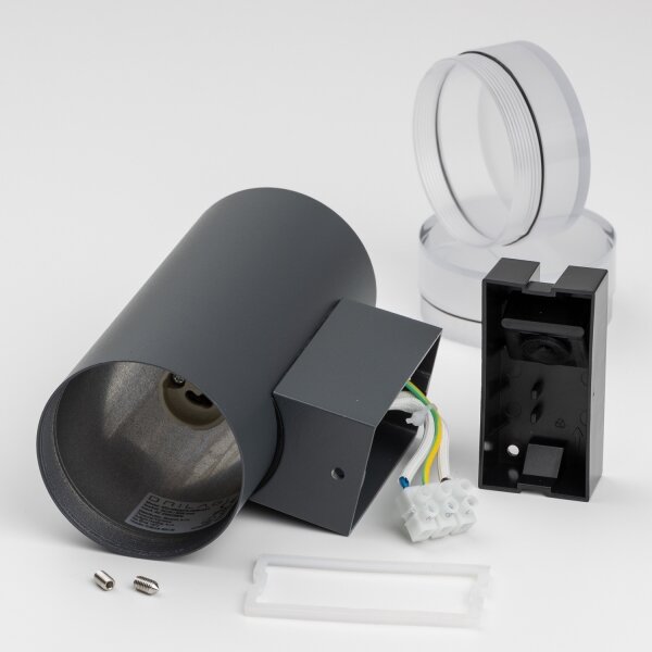 Brilagi - Applique da esterno MATERA 2xGU10/30W/230V antracite IP54