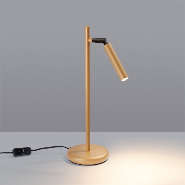 Sollux SL.1470 - Lampada da tavolo PASTELO 1xG9/8W/230V oro