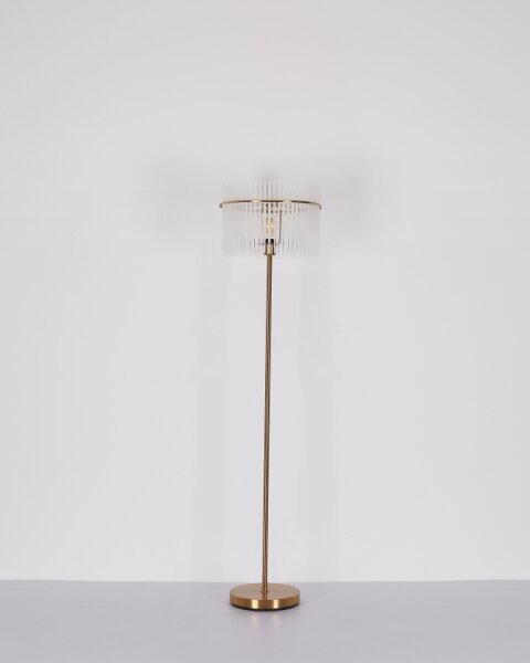 Globo 15698SM - Lampada con piedistallo GORLEY 1xE27/60W/230V oro