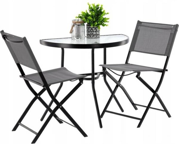 Piccolo set da giardino ARIANA - grigio