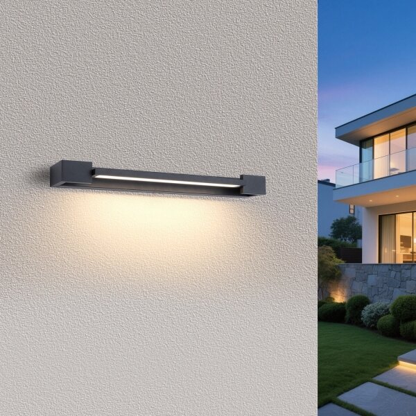 Brilagi - Illuminazione LED per specchio da bagno AQUA LINE LED/12W/230V 45 cm IP44 antracite