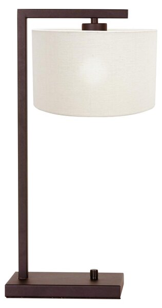Steinhauer - lampada da tavolo - Stang - marrone - metallo tessile - lampada da comodino - E27 - 4885CA