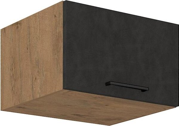 Armadietto profondo per cappa aspirante VANYA - larghezza 60 cm, matera / rovere lancelot