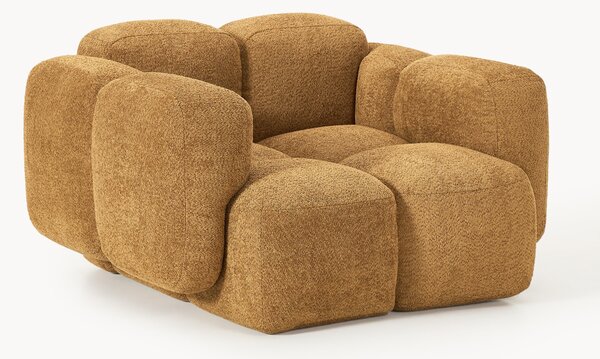 Poltrona lounge in teddy-bouclé Tayla