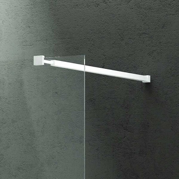Kamalu parete doccia walkin 70 cm con profilo bianco opaco kw-100w