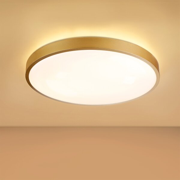 Brilagi - Lampada LED dimmerabile GLASS POOL DOUBLE LED/60W/230V 50 cm dorata + telecomando