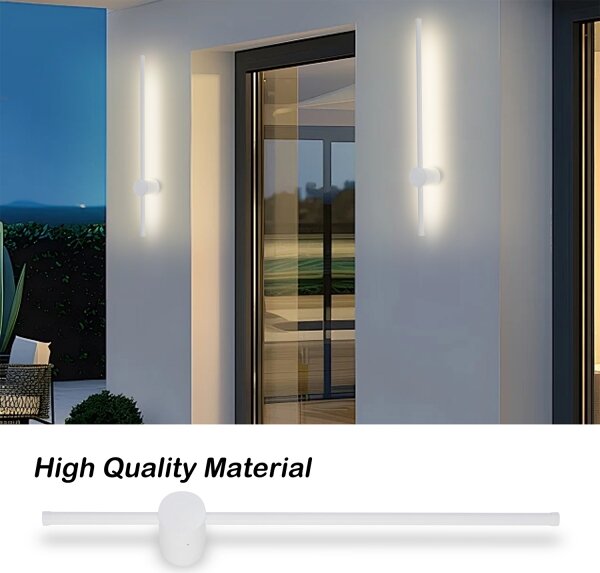 Brilagi - Applique da esterno AURA LED/12W/230V 3000K IP54 65 cm bianco CRI 90