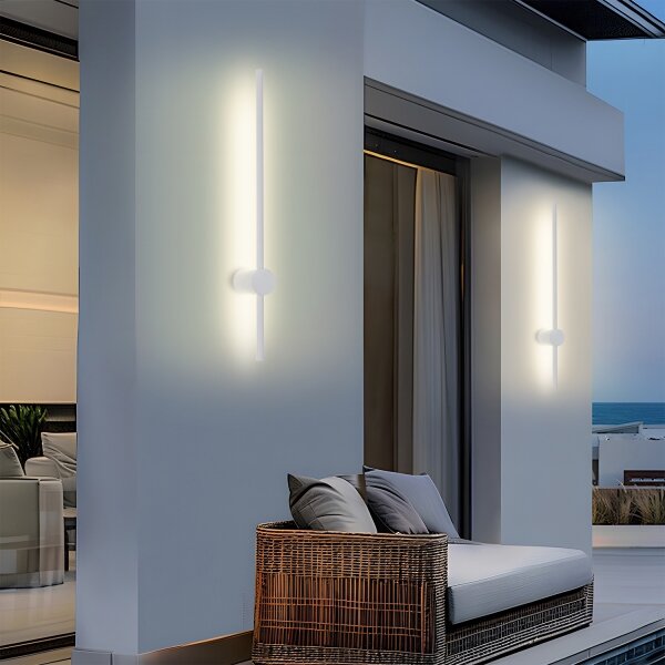 Brilagi - Applique da esterno AURA LED/12W/230V 3000K IP54 65 cm bianco CRI 90