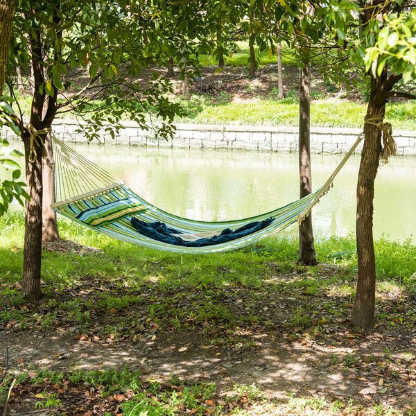 Outsunny Amaca da Giardino per 1-2 Persone Max 300kg da Interni ed Esterni con Cuscino Removibile 400x140cm|Aosom