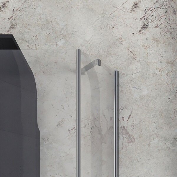 Kamalu cabina doccia 70x80 battente 80 fisso 70cm | kpx2800