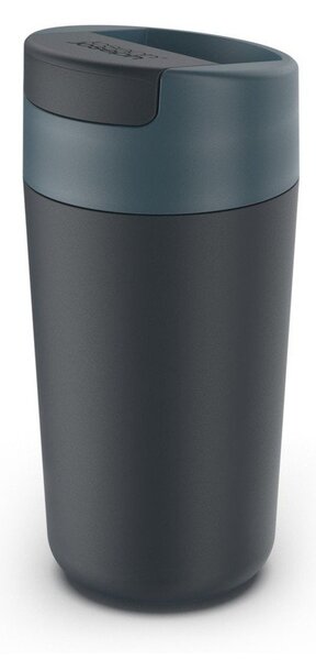 Tazza da viaggio blu scuro-antracite 450 ml Sipp - Joseph Joseph