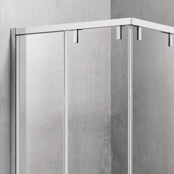 Kamalu box doccia 70x70 apertura doppio scorrevole vetro 8mm | ksa1000