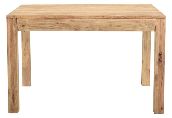Tavolo da pranzo allungabile in massello di acacia e metallo nero L120-210 cm BALTO