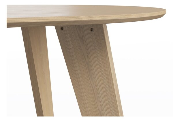 Tavolo da pranzo con piano in rovere decorato in colore naturale 100x180 cm Lago - TemaHome