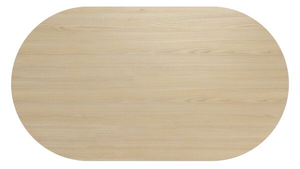 Tavolo da pranzo con piano in rovere decorato in colore naturale 100x180 cm Lago - TemaHome