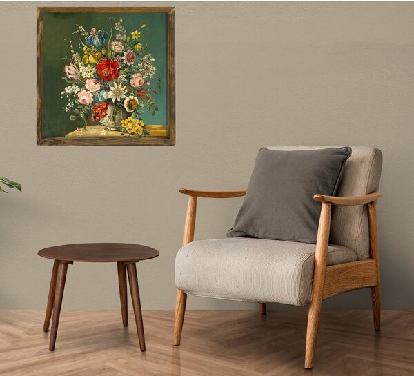 Pittura murale Fiori d'epoca, 50 x 50 cm - Evila Originals