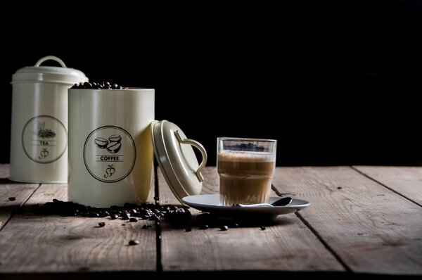 Barattoli da caffè/tè in acciaio in set di 3 pezzi - Esschert Design