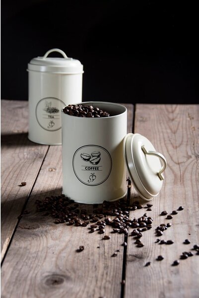 Barattoli da caffè/tè in acciaio in set di 3 pezzi - Esschert Design