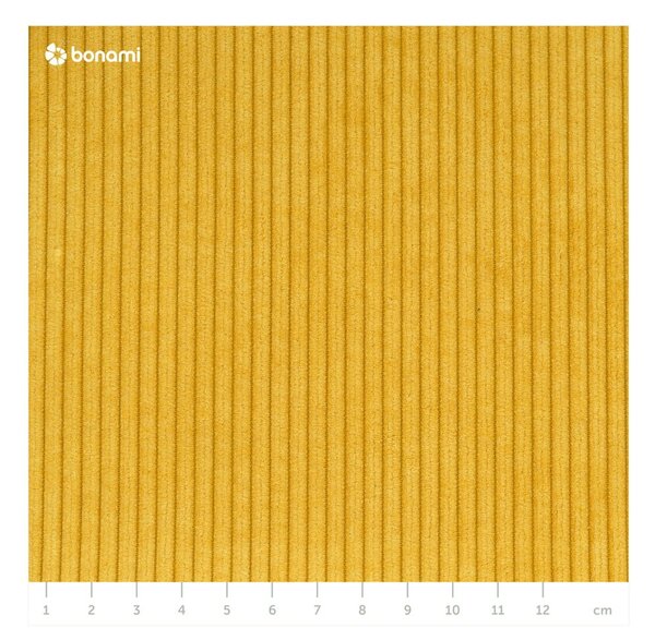 Divano in velluto a coste giallo 200 cm Lean - Karup Design