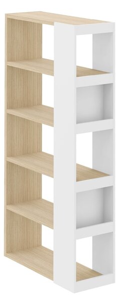 Libreria bianca in rovere 90x188 cm Ella - TemaHome