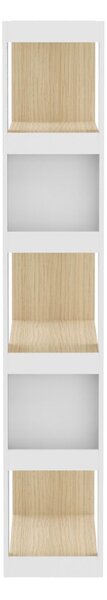 Libreria bianca in rovere 90x188 cm Ella - TemaHome