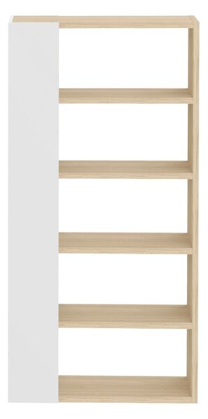 Libreria bianca in rovere 90x188 cm Ella - TemaHome