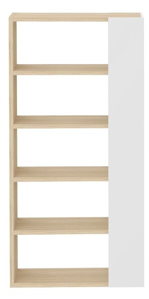 Libreria bianca in rovere 90x188 cm Ella - TemaHome