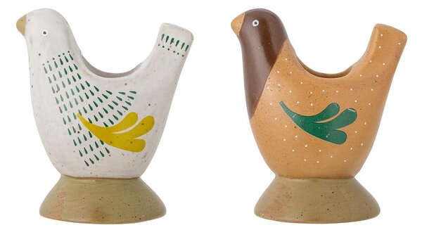 Candelieri in gres in set di 2 pezzi Reem - Bloomingville