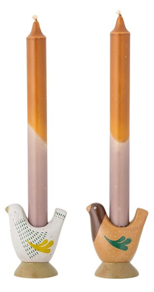 Candelieri in gres in set di 2 pezzi Reem - Bloomingville