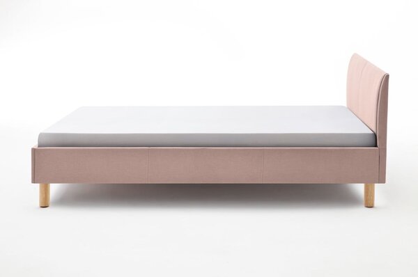 Letto matrimoniale imbottito rosa rete non inclusa 140x200 cm Lena – Meise Möbel