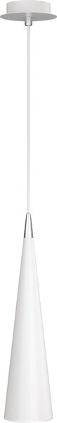 Lampadario A Sospensione Moderno Nevill Metallo Bianco 1 Luce Gu10 40W