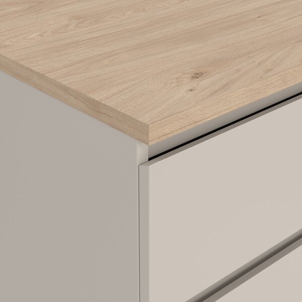 Cassettiera color crema 154x76x50 cm Naia – Tvilum