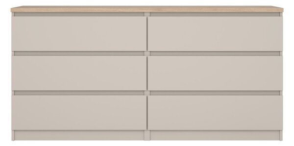 Cassettiera color crema 154x76x50 cm Naia – Tvilum