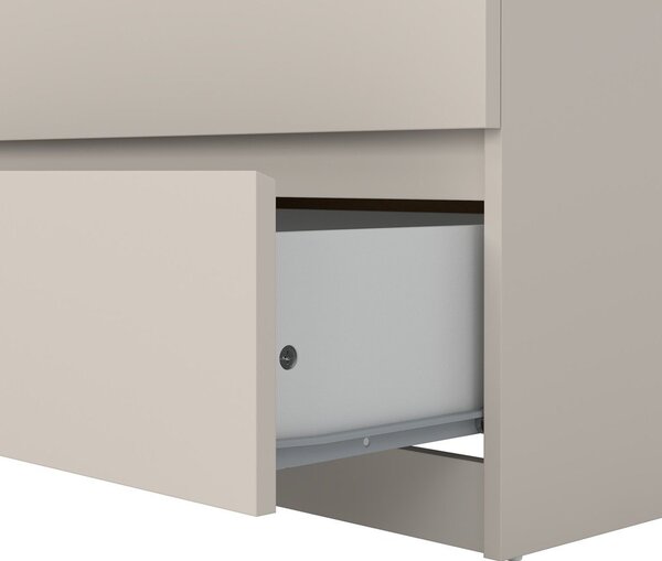 Cassettiera color crema 154x76x50 cm Naia – Tvilum