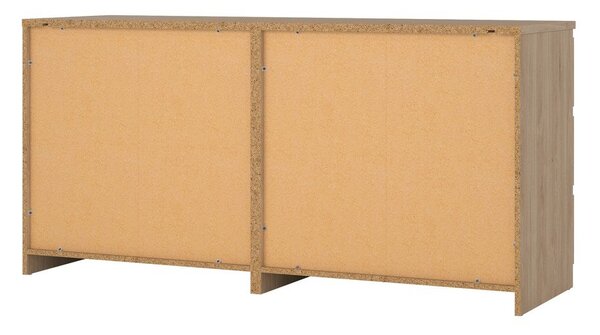 Cassettiera di colore naturale con effetto rovere 154x76x50 cm Naia – Tvilum
