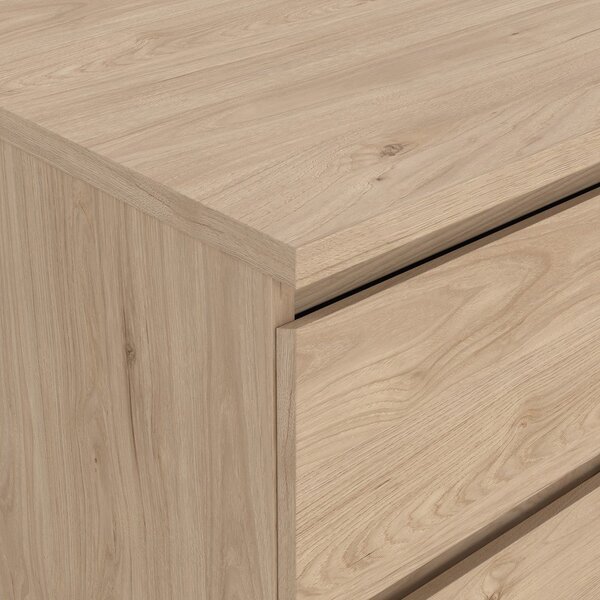 Cassettiera di colore naturale con effetto rovere 154x76x50 cm Naia – Tvilum