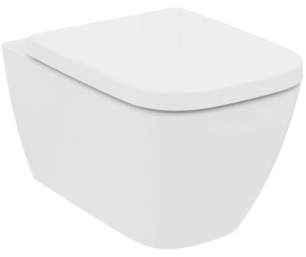 Pacchetto WC sospeso i.life B RimLS+ senza bordo a filo pavimento bianco bianco